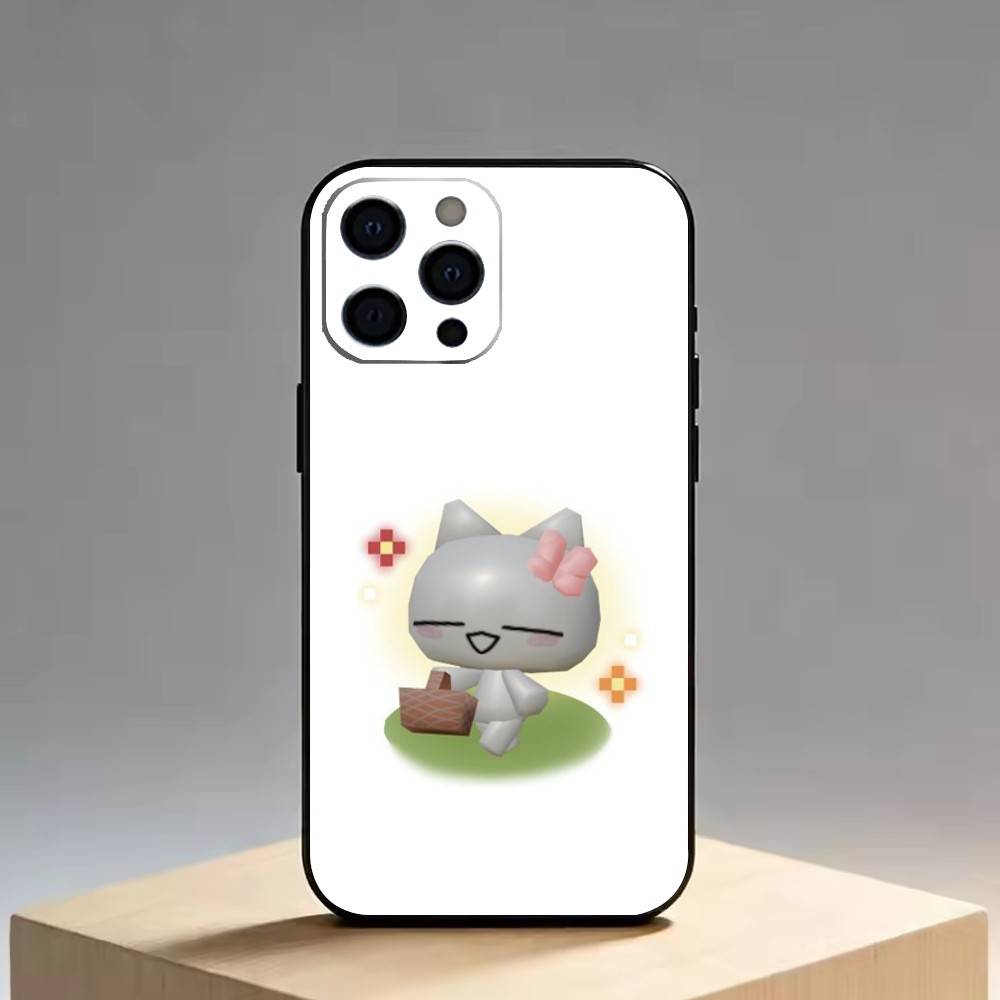 Cute Music cat Phone Case For iPhone 17, 16,15,14,13,12,11 Plus,Pro Max, Others Soft Black Cover