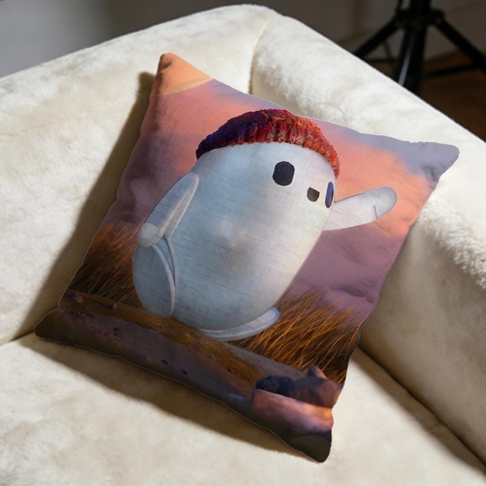 Stylish RRons Gone Wrongful Cushion Cover Soft Decorative Pillow Case Suitable for Bedroom Sofa Car Travel Use