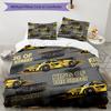 3pcs Racing Bedding Set Duvet Cover Closure Includes 1 Duvet Cover & 2 Pillowcases, Soft and Comfortable for All Seasons.