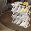 Shoe Rack Shoe Storage Organizer Assembly PP and Nonwoven Large Capacity Storage Rack for Hallway
