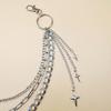 European and American Jewelry Hollow Cross Awl Pendant Trouser Chain New Star Waist Chain Multi-Layer Decoration