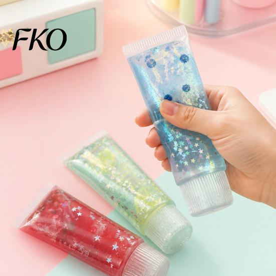Blueberry Toothpaste Stress Reliever Relief Tube Toy, Strawberry Lemon Clover Pressure Toy Squeeze Anxiety Relieving Clear