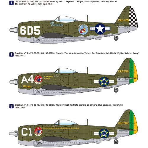 Wolfpack Designs 1/48 Scale U.S. Army Air Forces P-47D Thunderbolt Mediterranean Theater Premium Edition Plastic Model Kit (WOLWP14812)