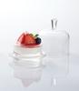 Toyo Sasaki Floral Design Mini Dome Cup Glass Small Plate Glassware, Amuse-Ball Plate, Dish, TS44013-1