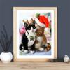 Full Square Diamond Painting Christmas New Arrival Diamond Embroidery Cat Mosaic Animal New Year's Gift Craft Kit