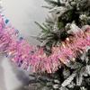 Colorful Strips Christmas Glitter Garland  for Wedding Party Decor Supplies