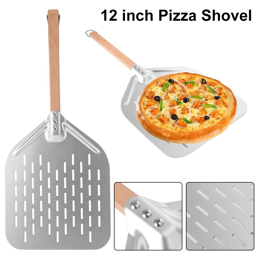 Detachable Handle Pizza Shovel Hollowing Out Pizza Peel Pizza Paddle Pizza Oven Accessories