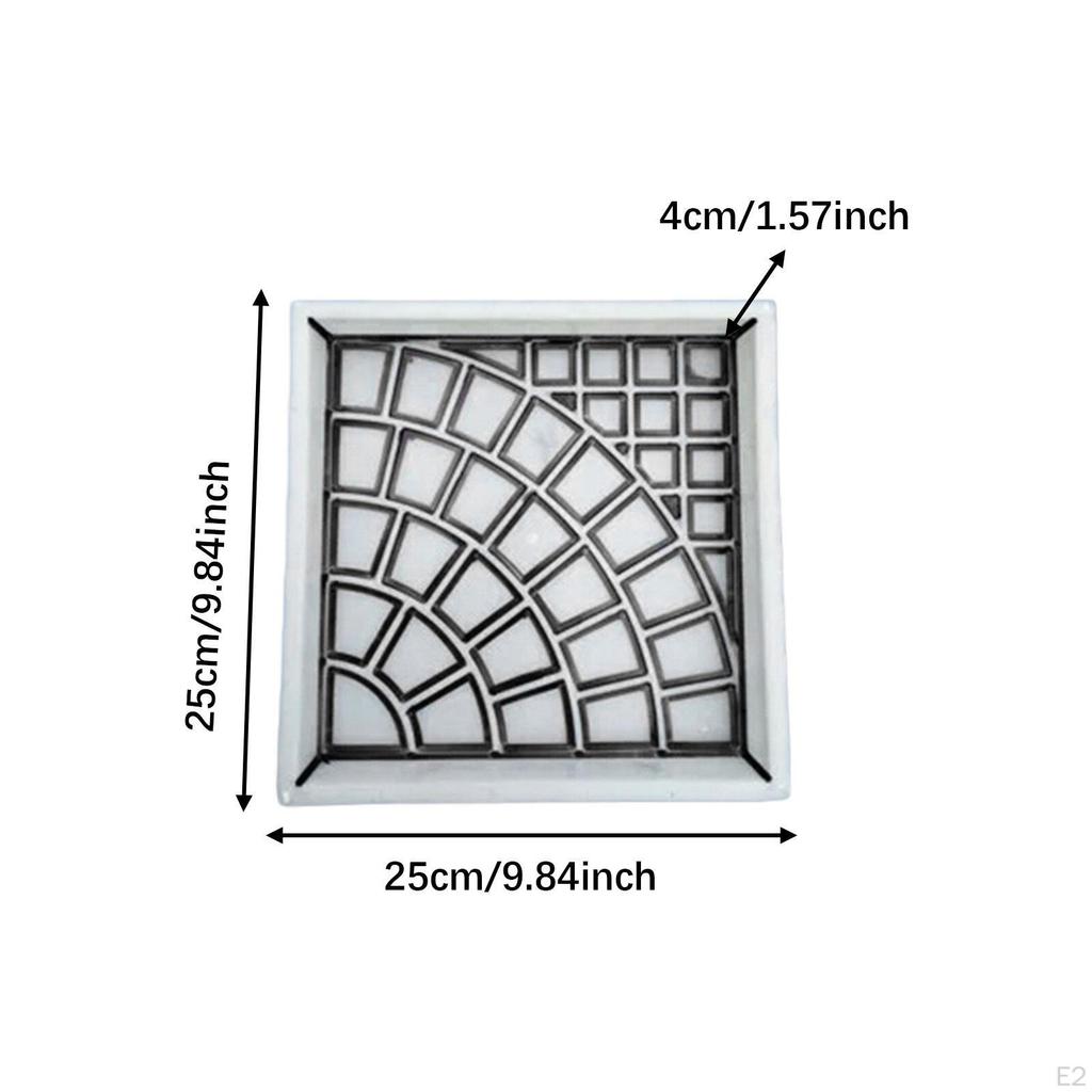 Pathway Tooling Cement Making DIY Landscape Square Stepping Stone Paver Concrete Brick Tool