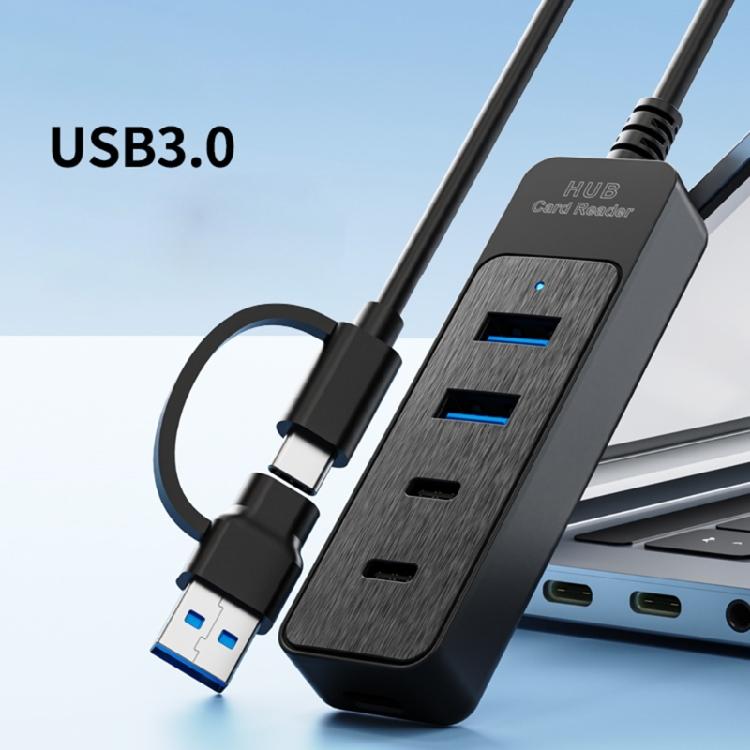 Plastic USB Hubs 4 Port USB3.0 USB2.0 Fast Speed Data Transfer Solution for Enhanceds Productivity In Work Environment