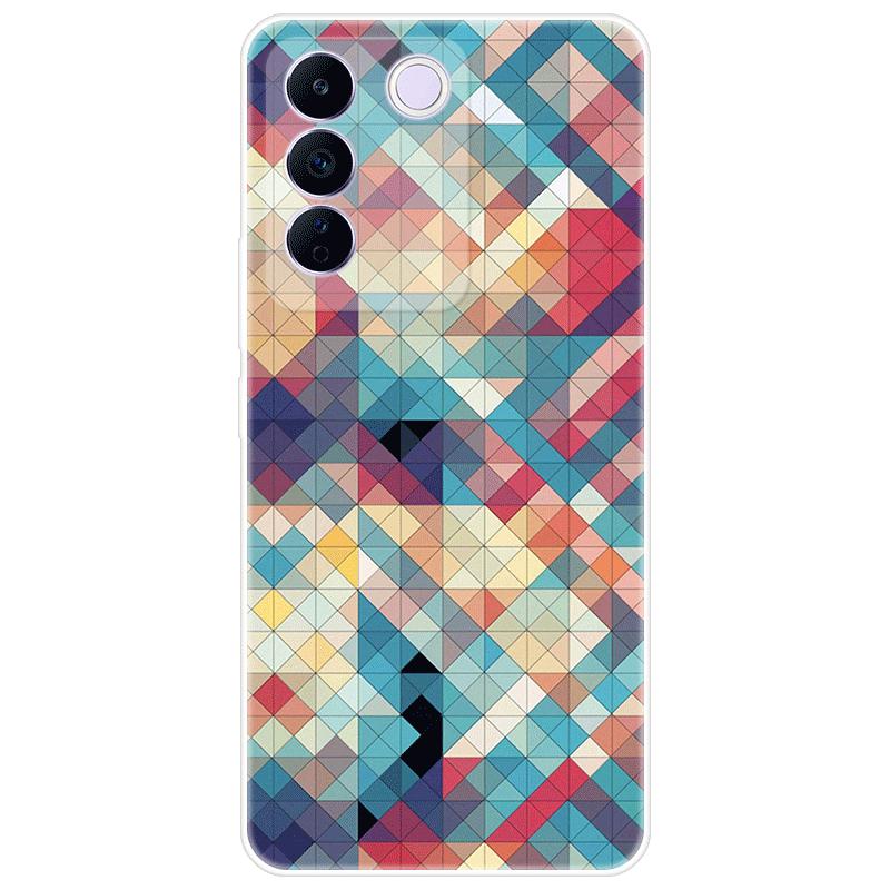 For Vivo V27e V 27e Case Soft Silicone Back Cover Cartoon Phone Case Diversification