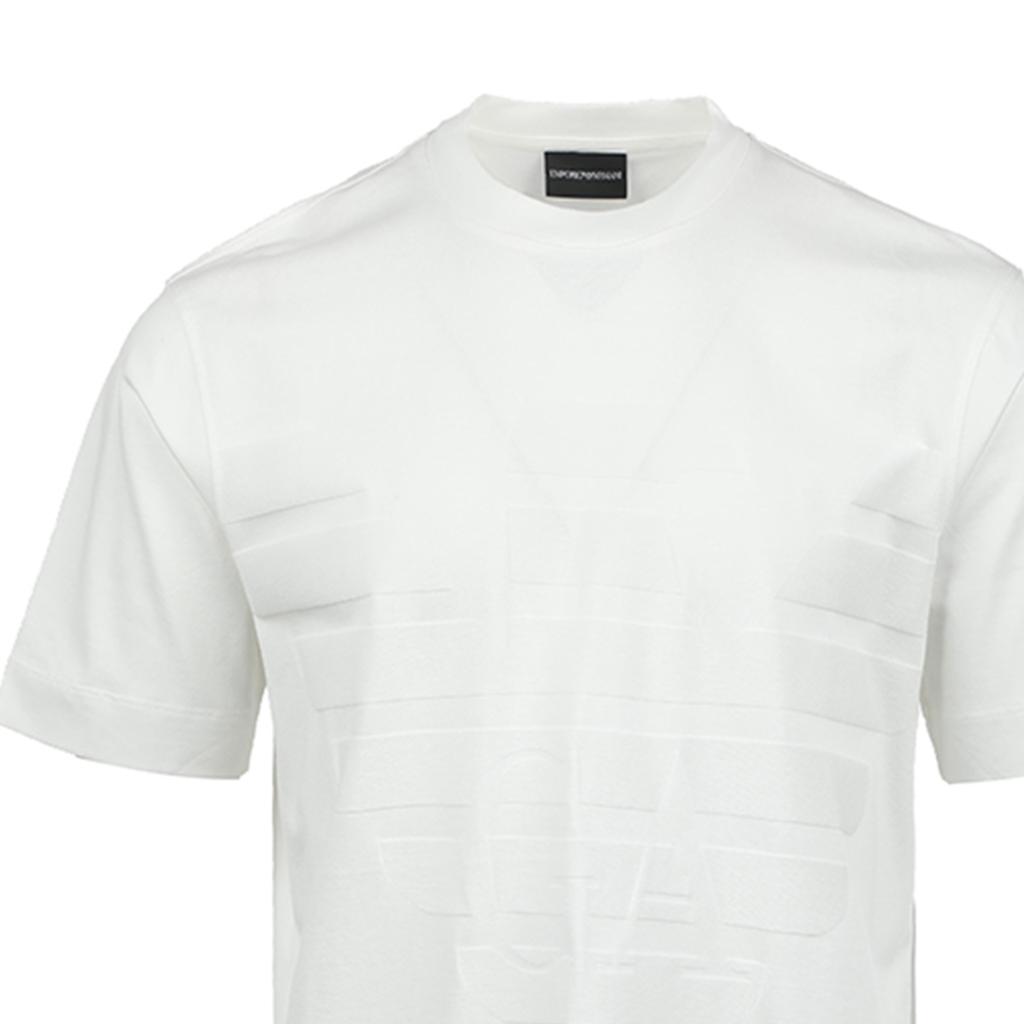 Emporio Armani Ss25 Solid Color Round Neck Short Sleeve T-Shirt Men Tops White EM000943-AF10762-F0091