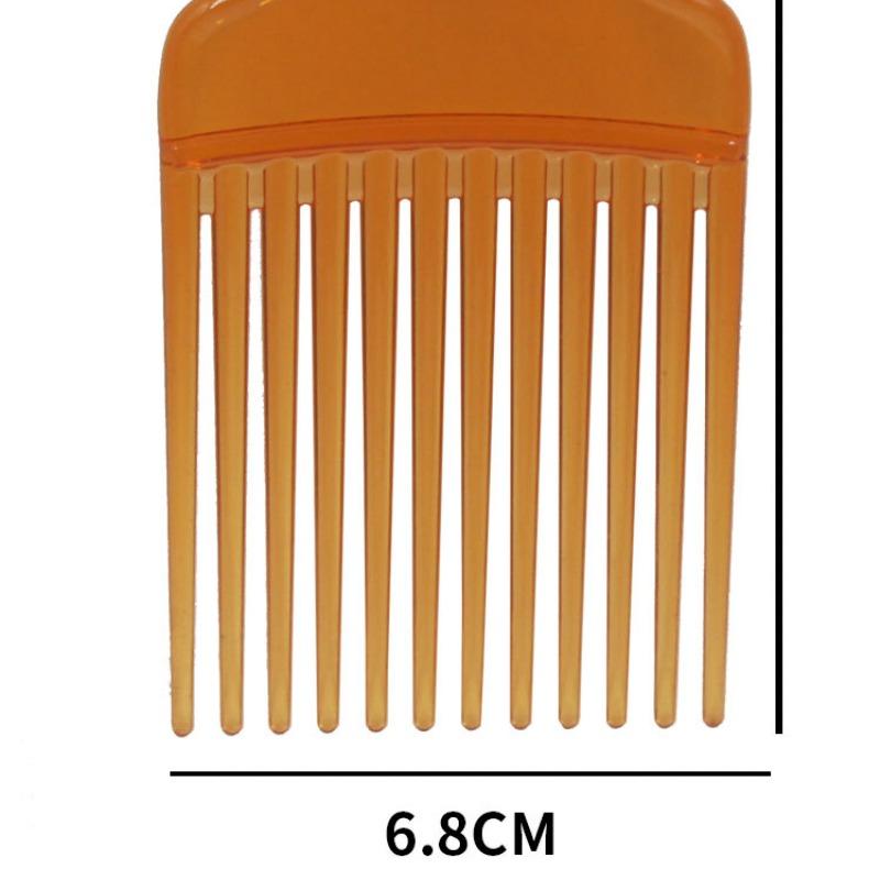 1 Stück Breite Zähne Bürste Pick Kamm Gabel Haarbürste Einsatz Haar Pick Kamm Kunststoff Getriebe Kamm Für Lockiges Afro Haar Styling Werkzeuge