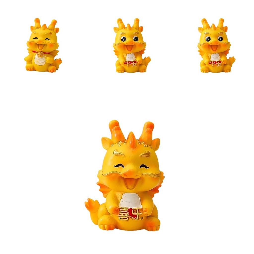 Niedliches Harz Drachen Auto Ornament für Abschluss, Einweihung und Partys