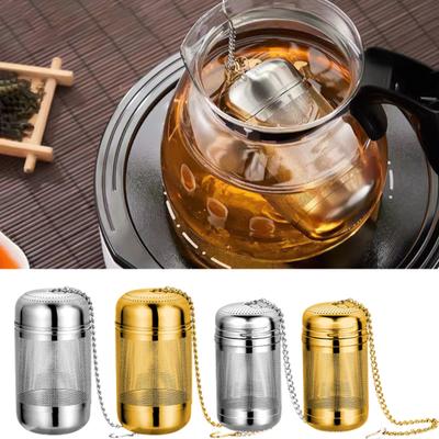 Stainless Steel Tea Infuser Strainer Fine Mesh Tea Ball Steeper for Loose Leaf Tea Reusable Tea Filter Bags Diffusers with Chain Hook And Lid