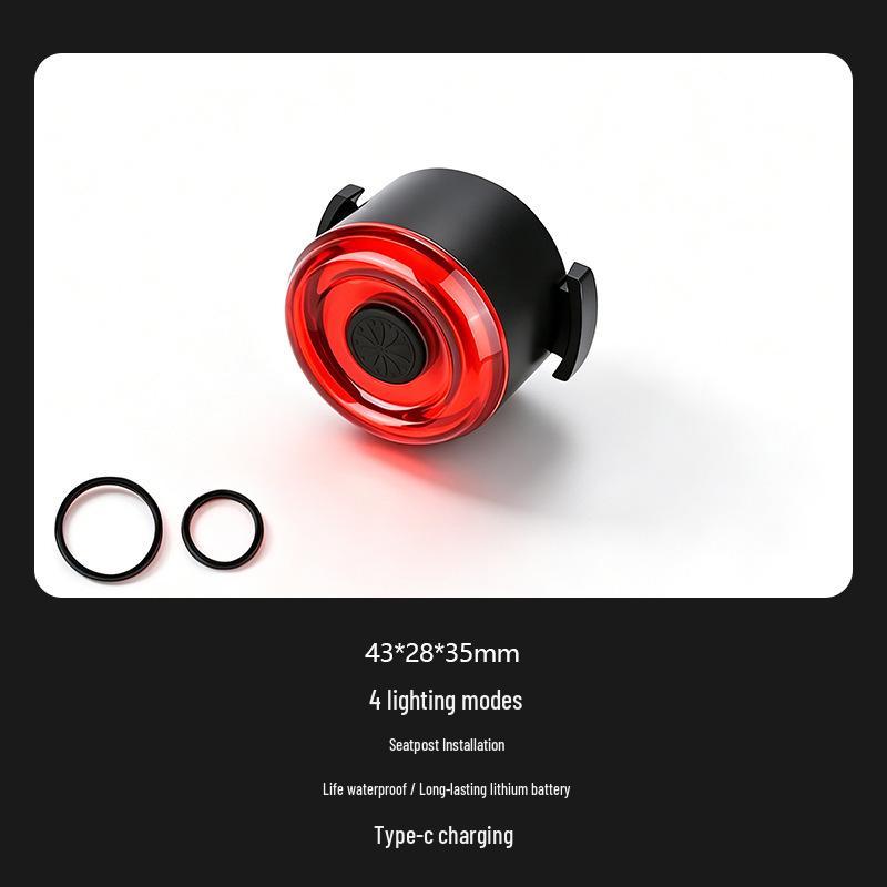 Rechargeable Rainproof Mountain Bike Front Light for Night Riding