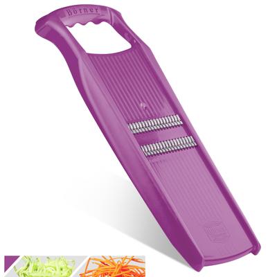 Julienne Slicer Roko PowerLine Purple Fruit Vegetable Mandolin Cutter with Premium Blade for Perfect Strips Börner &