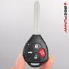 Beefunny Upgraded Remote Car Key Fob for Toyota Camry Corolla Matrix Sienna Solara, for Pontanic Vibe Key Fob Replacement FCC ID: GQ43VT14T 315MHz