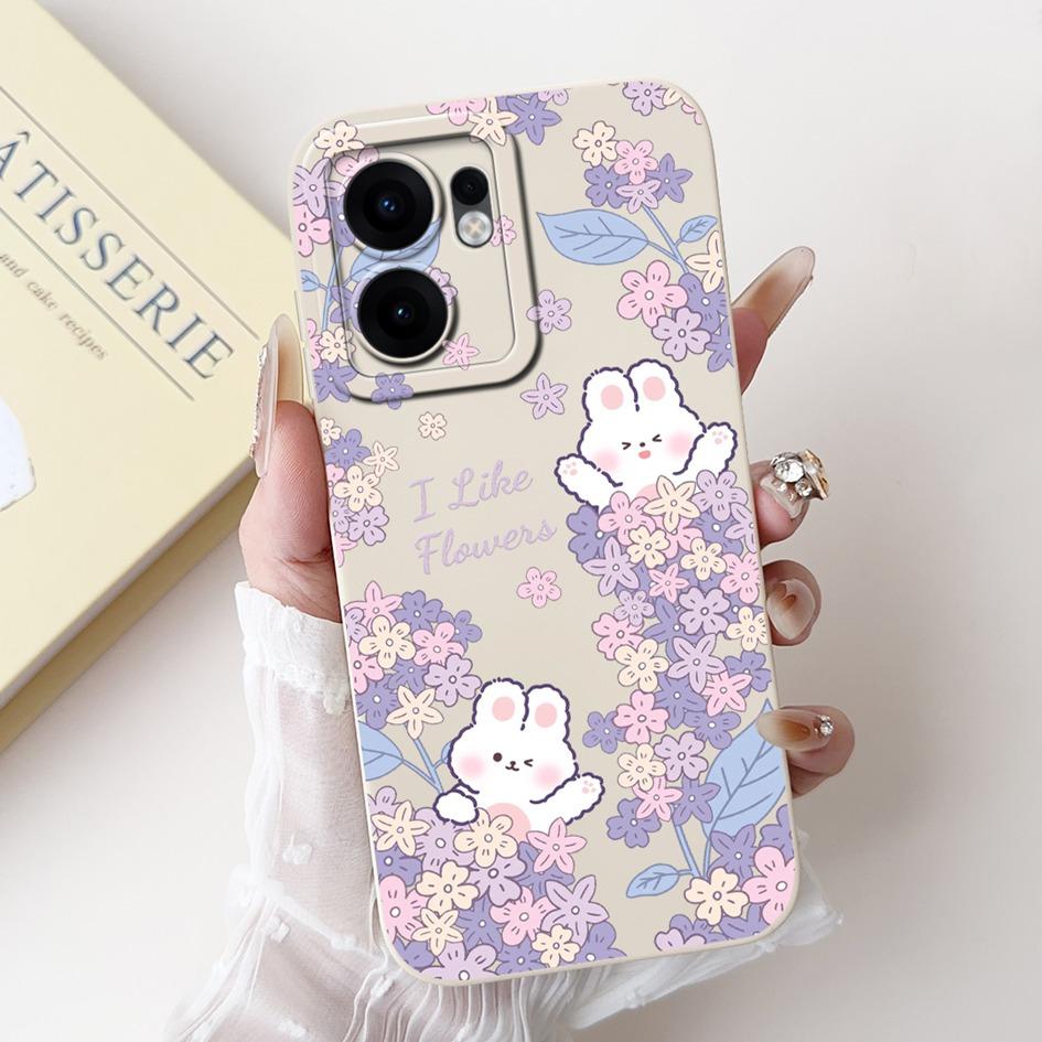 For Oppo Reno 13F 2025 Case Cute Rabbit Panda Flower Soft Silicone Shockproof Cover For OPPO Reno13 FS Fundas RENO13F Phone Case