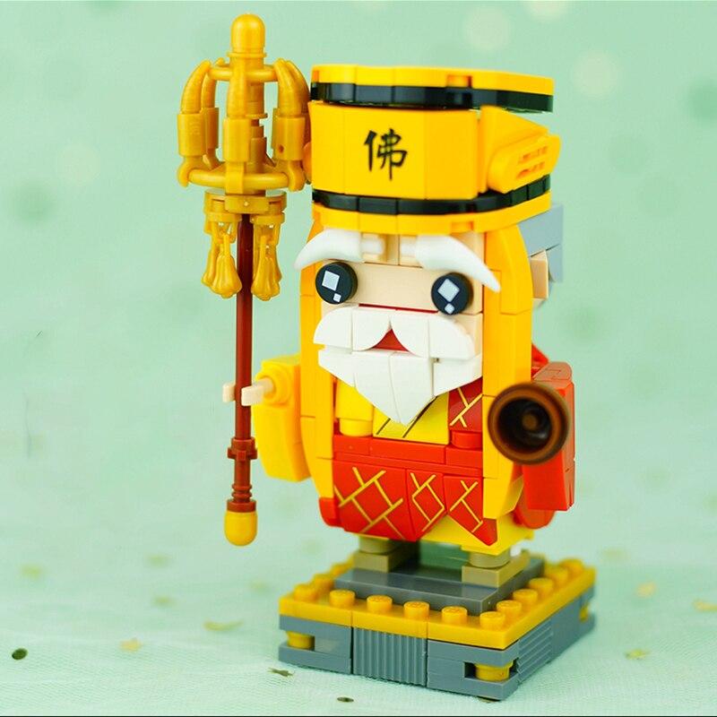 LOZ 1547 China Ancient Legend of White Snake Buddhist Monk 3D Model DIY Mini Blocks Bricks Building Toy for Children Gift No Box