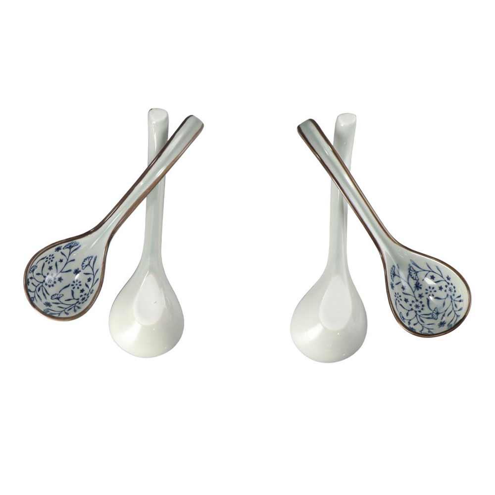 Stirring Dinnerware Mixing Ceramic Japanese Style Kitchen Utensil Tableware Cutlery Soup Spoons