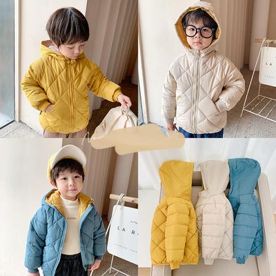 2023 Children's Cotton-padded Autumn and Winter Boys and Girls Casual Fleece Coats