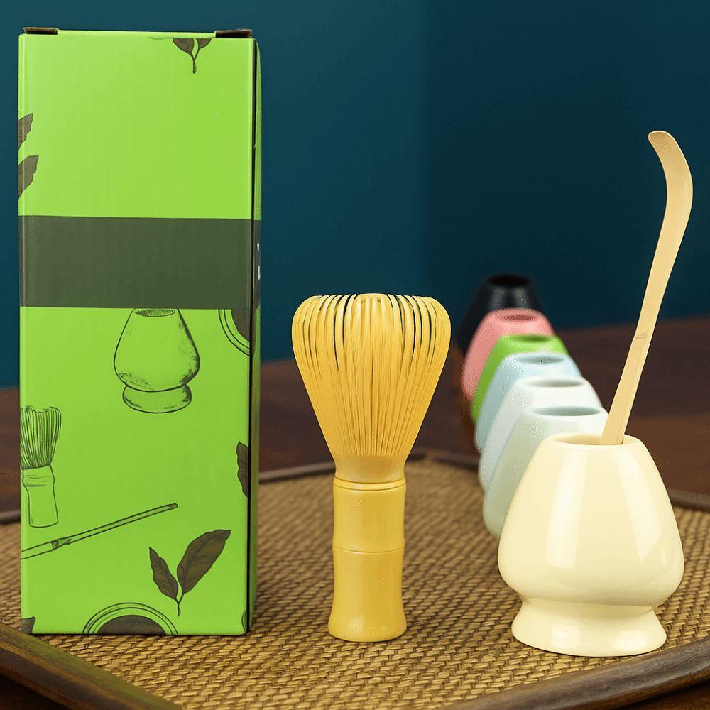 

Resin Matcha Stirring Brush Smooth Matcha Whisk Set Tranditional Japanese Matcha Tea Set Gift Box світло-синій колір