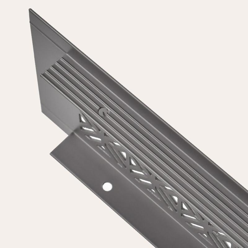 Aluminum Alloy Vents Cover Rectangle 50/80Mm Wide 300Mm Length Air Vent Decor Louver Breathable Mesh Ventilator Grille Cover