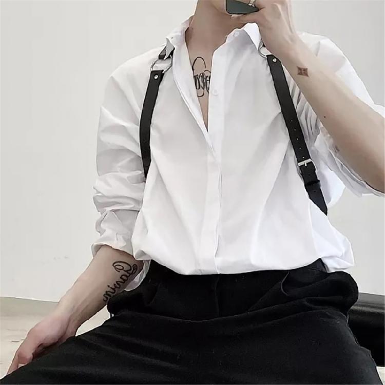 Rock Bands PU Belt Harness for Men Punk Sexy Halter Harness Role Play Supplies