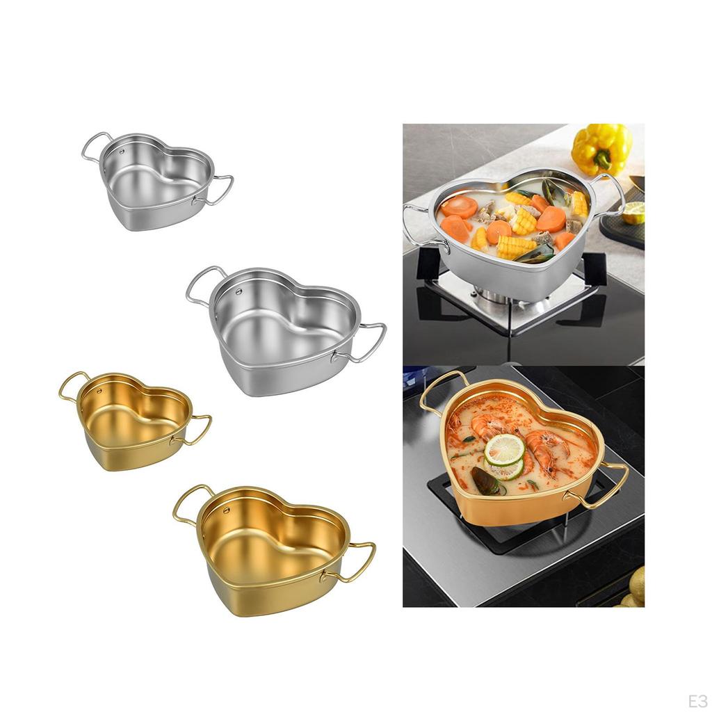 Easy Clean Heating Pot, Multi-Purpose Portable Cookware, Soup Pot for Milk, Home, Soup, Pasta,