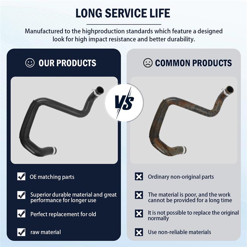 Lower Radiator Hose Coolant Accessory 55111395AE For Jeep Wrangler JK 2012- 2017 3.6L Engines