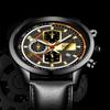 Fashion Men's Watch Leather Watch Calendar Watch Men's Trend Quartz Watch Student Watch