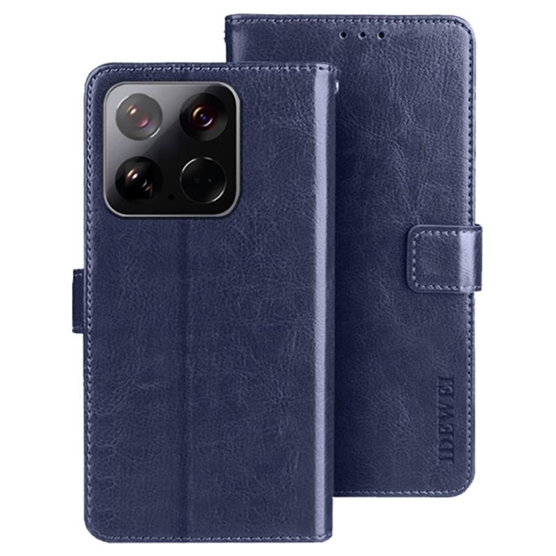 IDEWEI For Xiaomi 15 Stand Case Crazy Horse Texture Leather Phone Cover