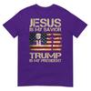 Jesus Is My Savior Trump Is My President Trump 2024 Usa Flag TShirt