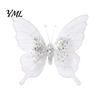 Decorative Butterflies for Christmas Trees Velvet Butterfly Ornaments, Artificial Glitter Sequins Xmas Tree Ornaments Decoration Holiday New