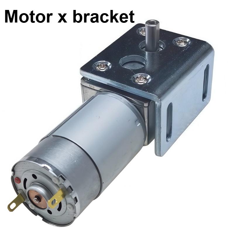 DC Electronic 4632-395 Worm Gear Motor Low Speed 7-201RPM Worm Reduction Gearbox Engine 12V 24V Self-locking Geared Motor