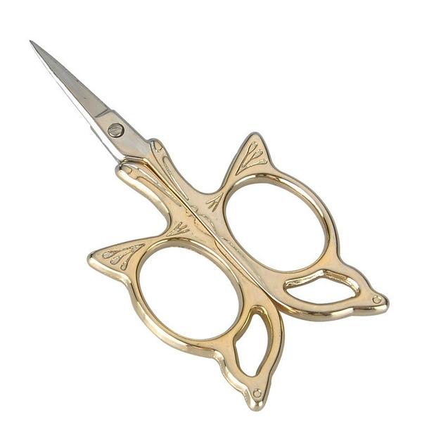 Butterfly Scissors Stainless Steel Household Cross-stitch Scissors Gold-plated Manicure Scissors
