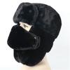 Cappello invernale unisex Lei Feng Cappello Protezione completa Pelliccia di coniglio sintetica spessa Morbido Antivento Calore Morbido Badge Decor Cappello da campeggio all'aperto Escursionismo