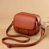 Leather Shoulder Bag Women's 2026 New Fashion Versatile Small Square Bag Messenger Women's Bag