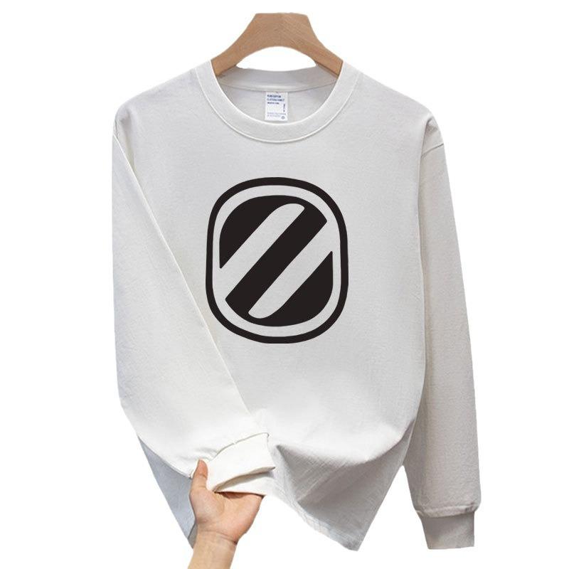 Heavy Trendy Brand Cotton T-Shirt Long-Sleeved Men'S Bottoming Shirt Trendy Autumn And Winter Men'S And Women'S Crew Neck Sweater