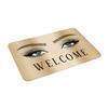 Rose Gold Glitter Sparkle Eyelashes Doormat Non-Slip Kitchen Bath Mat Living Room Door Floor Entrance Carpet Rug