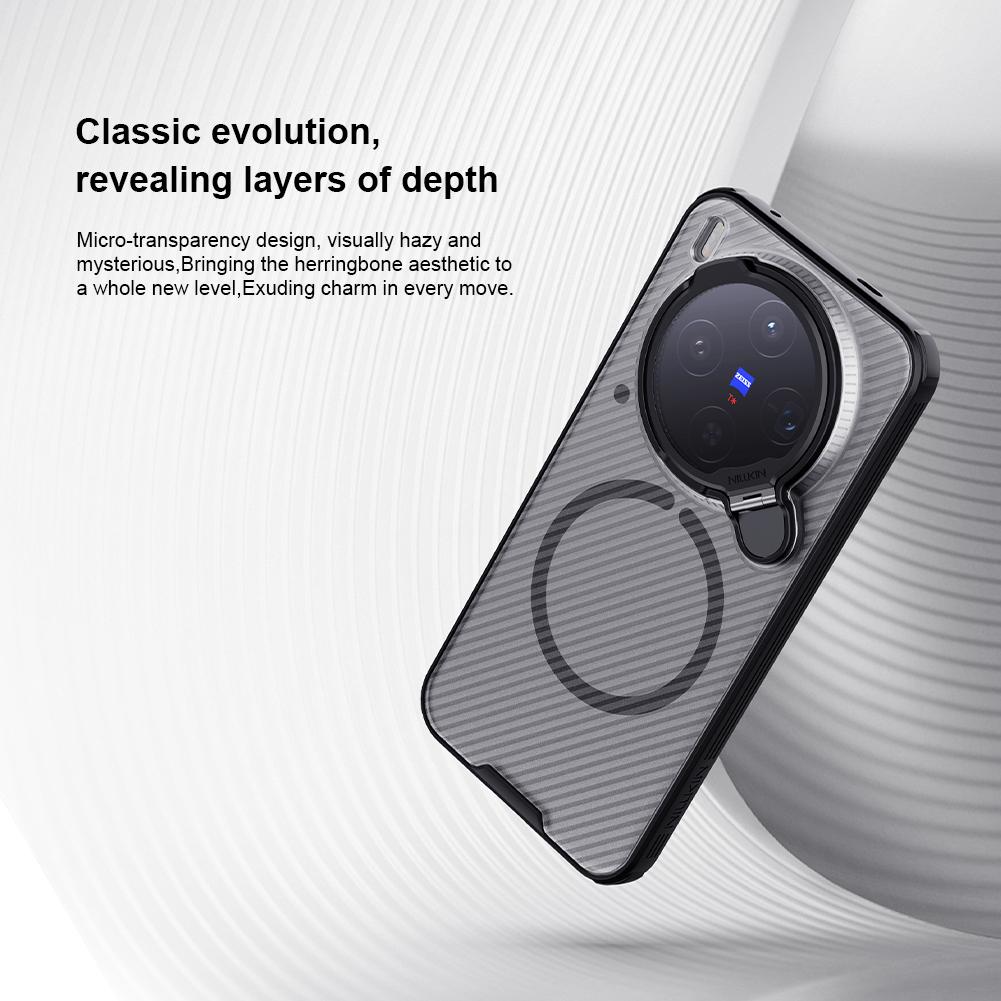 Für Vivo X300 Pro Handyhülle Nillkin CamShield Prop Magnetische Klare Version Harte PC+TPU Schale Stoßfeste Rückseite