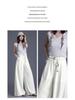 Brand Women's High-Waisted Wide-Leg Trousers - 2026 Spring/Summer Collection: No-Iron, Fashionable, Loose-Fit Casual Pants
