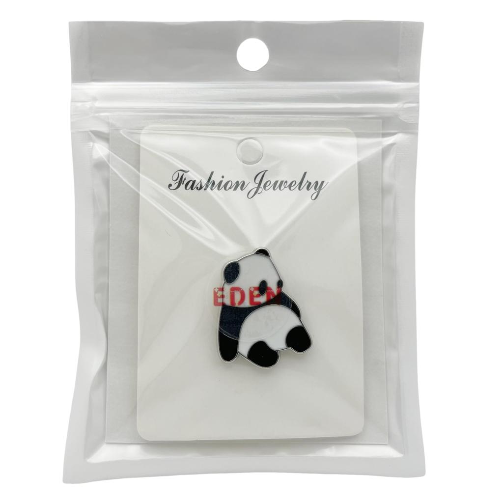 EDEN Cute Panda Pin Badge 2.6cm [Sitting] [E1013]