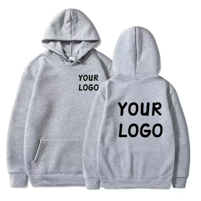 Men's Hooded Sweatshirt, Simple Logo on The Chest, Three-dimensional Pockets, Fun and Casual Street Clothing