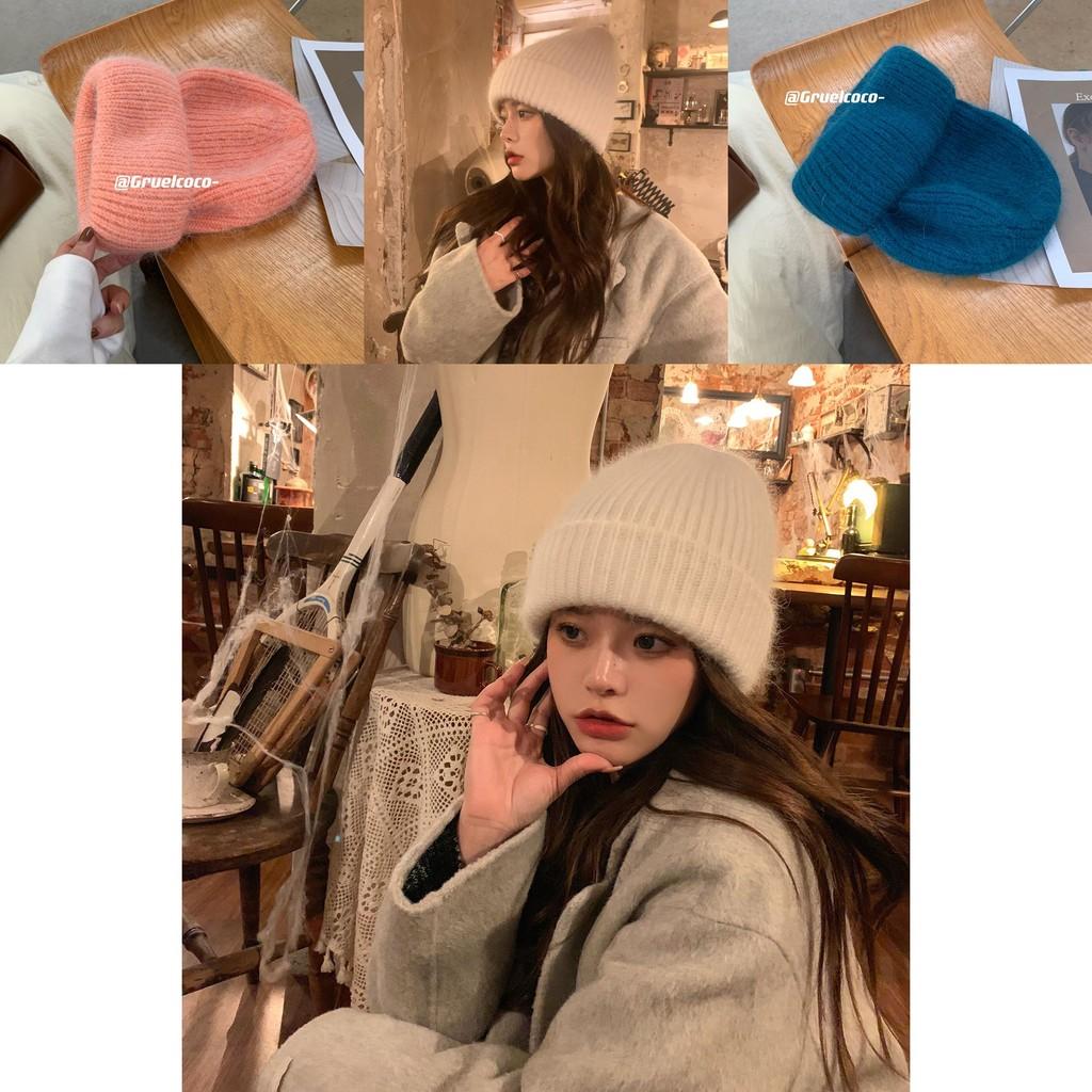 Fashionable White Acrylic Knit Hat For Women Cozy Winter Essential