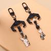 Cute Cartoon Rabbit Cat keychain Women Girls Key Ring Pendants for Handbag DIY Handmade Key Chain Jewelry Gifts