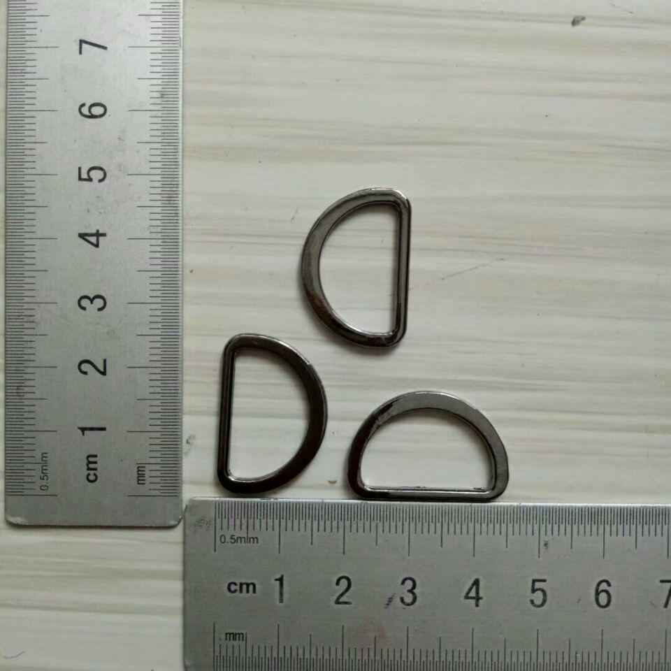 Zinc Alloy Semi-Circular D-Ring Buckles, Multiple Sizes 1.5 - 5.5cm