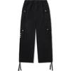 Li Ning X Pleasures Skateboard Series Solid Color Straight Loose Fit Casual Pants Women bottoms Black AKLUC76-1