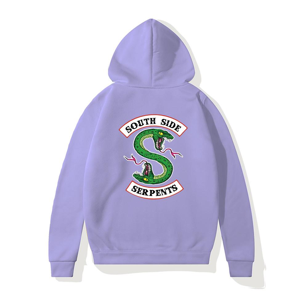 Hip Hop Riverdale South Side Serpents Women Hoodies Fleece Woman Harajuku Pullover Y2K Unisex Hoody Clothes Streetwear