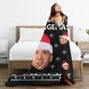 Nicolas Cage Flannel Blankets Quality Warm Soft Actor Merry Christmas Bedding Throws Autumn Travel Office Bedroom Bedspread